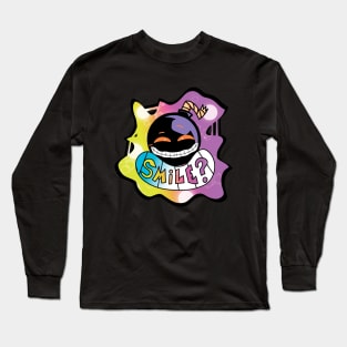 Fnf Whitty mod character graffiti smile Long Sleeve T-Shirt